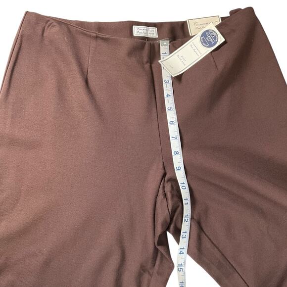 Charter Club Pant Shop Petite Knit Slim Leg Tummy Slimming Size Zipper Size 12 - Picture 5 of 8